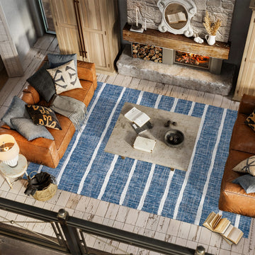 Colonia Berber Stripe Indoor/outdoor Area Rug